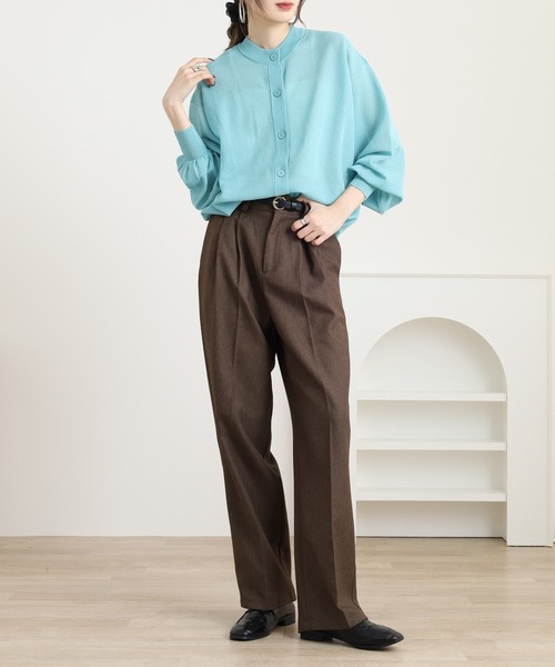 Brownie（ブラウニー）の「シアーニットカーディガン（カーディガン/ボレロ・レディース・ターコイズブルー/ブラック/アイボリー/ライム・FREE）」の16枚目の写真