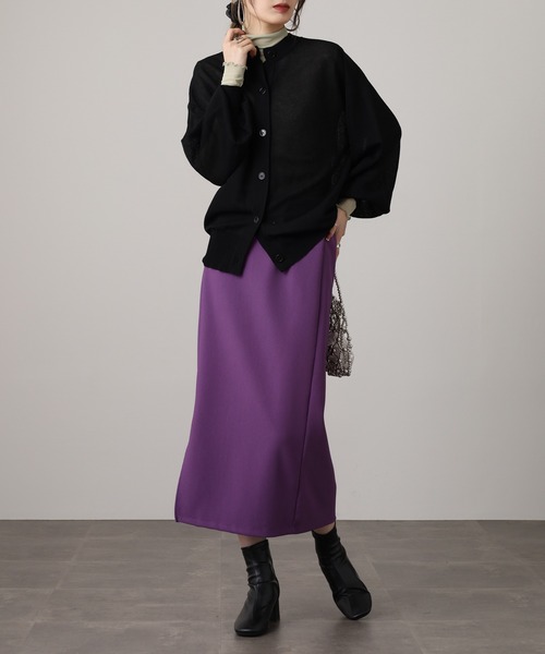 Brownie（ブラウニー）の「シアーニットカーディガン（カーディガン/ボレロ・レディース・ターコイズブルー/ブラック/アイボリー/ライム・FREE）」の21枚目の写真