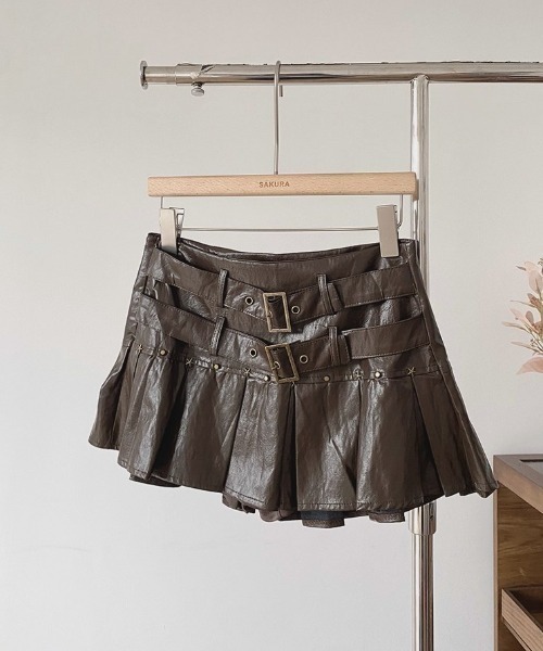 A'GEM/9 × .kom 『.KOM/ドットケーオーエム』Y2K Double Belt Leather