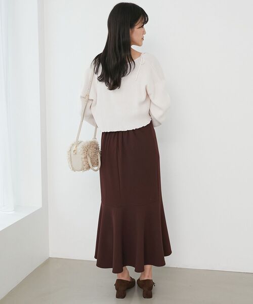 MAJESTIC LEGON（マジェスティックレゴン）の「ダイヤ柄ビジューキャミセットカーデ（カーディガン/ボレロ・レディース・ピンク/グレー/アイボリー/ブラック・MEDIUM）」の7枚目の写真