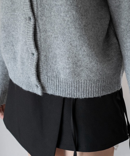 U.S. POLO ASSN.（ユーエスポロアッスン）の「∴WEGO/U.S. POLO ASSN.別注 微起毛カーディガン（カーディガン/ボレロ・レディース・グレー/アイボリー/ブラウン/ライトピンク・FREE）」の11枚目の写真