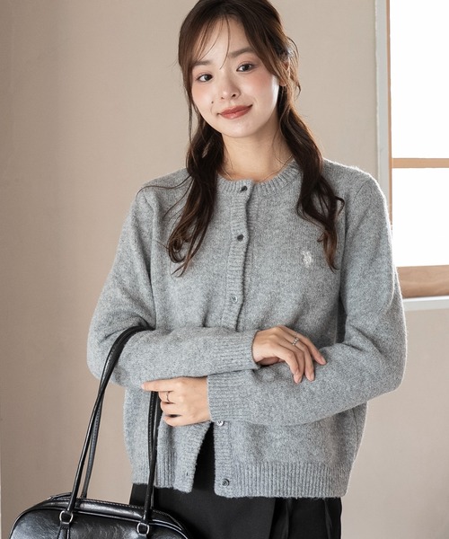 U.S. POLO ASSN.(ユーエスポロアッスン)の「∴WEGO/U.S. POLO ASSN.別注 微起毛カーディガン(カーディガン/ボレロ・レディース・グレー/アイボリー/ブラウン/ライトピンク・FREE)」の19枚目の写真