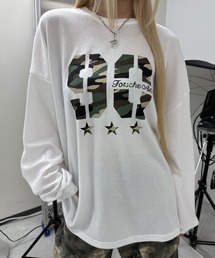 Figments（フィグメンツ）の「カモナンバリングロゴロンＴ（Tシャツ/カットソー）」