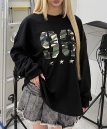 Figments（フィグメンツ）の「カモナンバリングロゴロンＴ（Tシャツ/カットソー）」