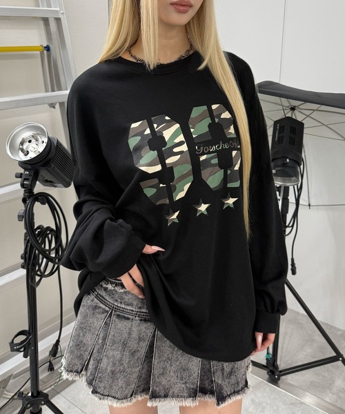 Figments（フィグメンツ）の「カモナンバリングロゴロンＴ（Tシャツ/カットソー・レディース・ブラック/ホワイト・FREE）」の13枚目の写真