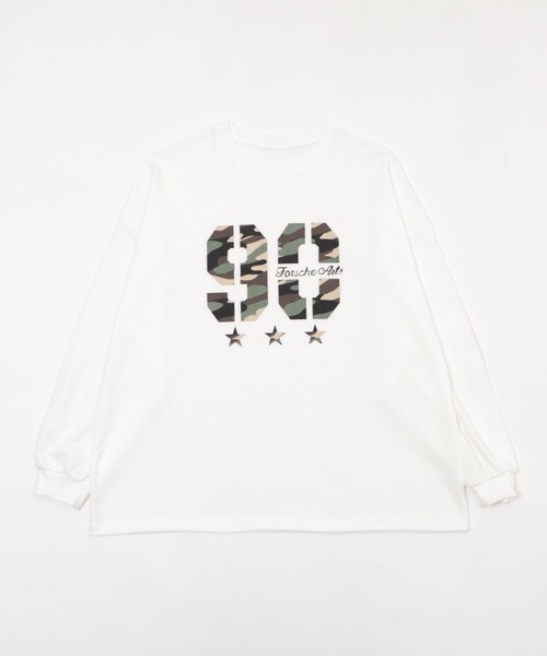 Figments（フィグメンツ）の「カモナンバリングロゴロンＴ（Tシャツ/カットソー・レディース・ブラック/ホワイト・FREE）」の14枚目の写真