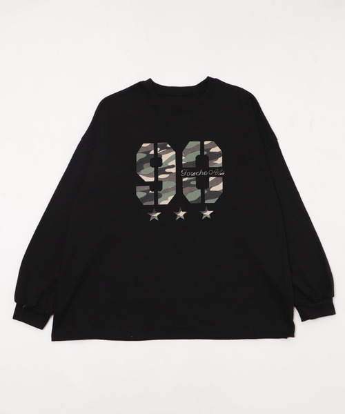 Figments（フィグメンツ）の「カモナンバリングロゴロンＴ（Tシャツ/カットソー・レディース・ブラック/ホワイト・FREE）」の15枚目の写真