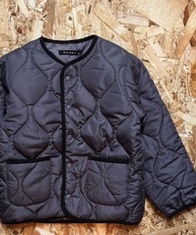 SHISKY（シスキー）の「ノーカラー　キルティング　ジャケット（ノーカラージャケット）」