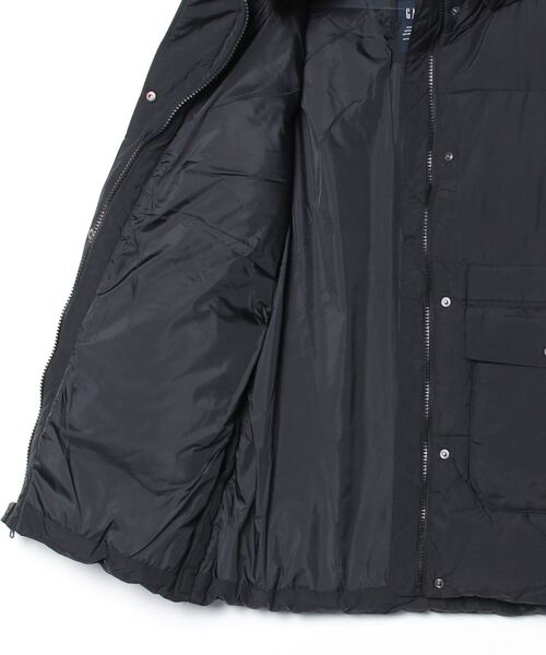 フェイクファートリミング ミディ パファージャケット（ダウン