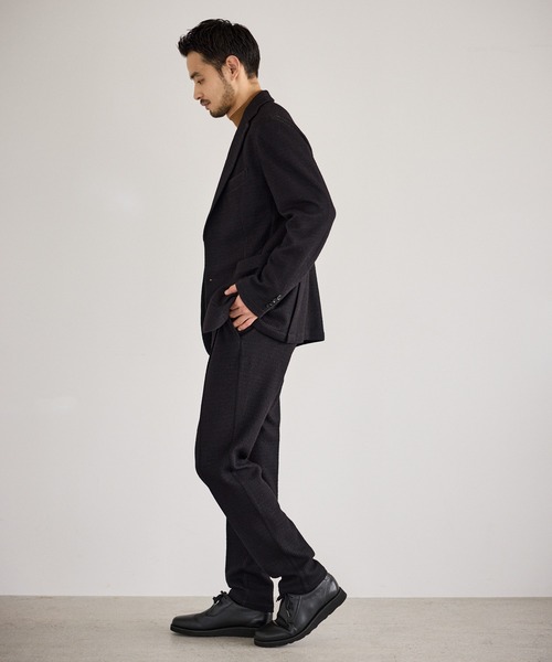 ウールミックスジャージージャケット/セットアップ対応（テーラード