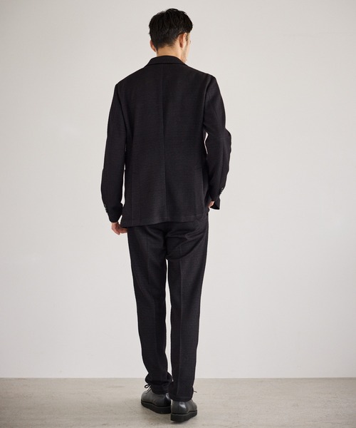 ウールミックスジャージージャケット/セットアップ対応（テーラード