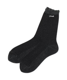 pom ponette junior（ポンポネットジュニア）の「ラメクルーソックス（ソックス/靴下）」