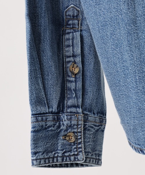 GUESS JEANS(ゲスジーンズ)の「GUESS JEANS GJ REGULAR LS DENIM SHIRT ゲス 長袖デニムシャツ(シャツ/ブラウス・メンズ・ライトインディゴブルー・M/S/XL/L)」の9枚目の写真