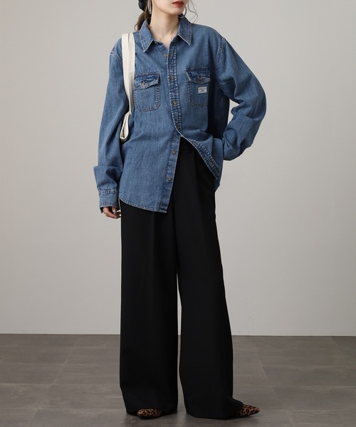 GUESS JEANS(ゲスジーンズ)の「GUESS JEANS GJ REGULAR LS DENIM SHIRT ゲス 長袖デニムシャツ(シャツ/ブラウス・メンズ・ライトインディゴブルー・M/S/XL/L)」の18枚目の写真