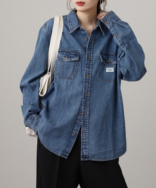 GUESS JEANS(ゲスジーンズ)の「GUESS JEANS GJ REGULAR LS DENIM SHIRT ゲス 長袖デニムシャツ(シャツ/ブラウス・メンズ・ライトインディゴブルー・M/S/XL/L)」の16枚目の写真