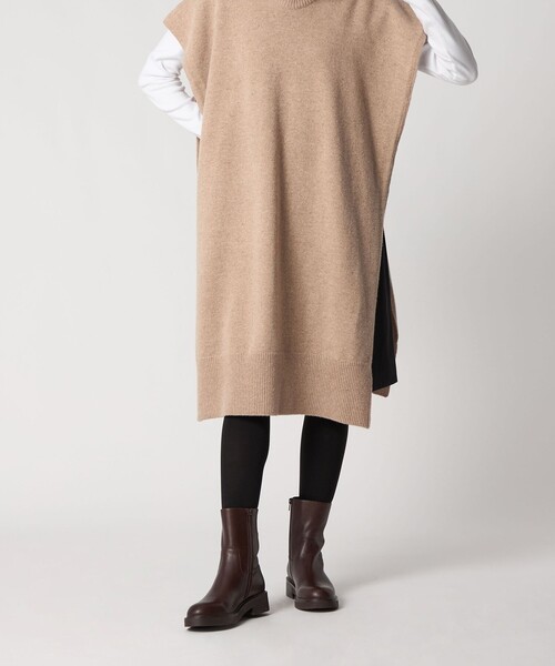 ODETTE E ODILE（オデットエオディール）の「ラウンドボリュームソールショートブーツ40↑（ブーツ・レディース・ブラック/ダークブラウン・22cm/22.5cm/23cm/23.5cm/24cm/24.5cm/25cm）」の3枚目の写真