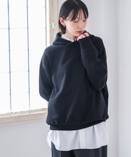 セール】【kuros'オリジナル】裏毛プルオーバーパーカー 日本製 UNISEX