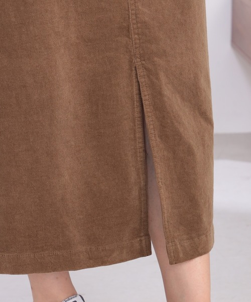 GALLORIA（ギャローリア）の「コーデュロイＡラインスカート（スカート・レディース・ベージュ/ブラウン・M/LL/L/S）」の5枚目の写真