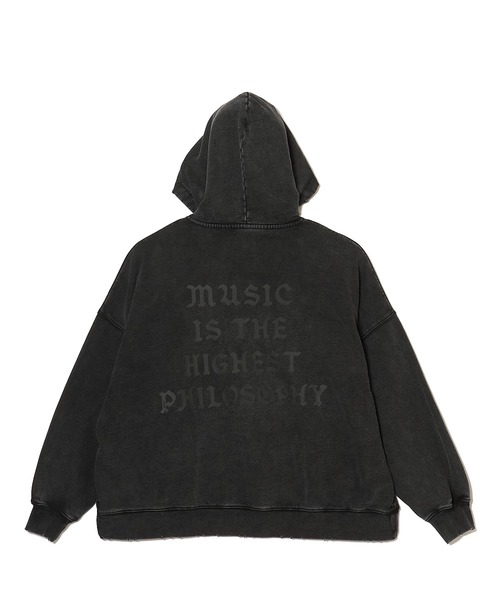 MSML（エムエスエムエル）の「GARMENT DYE WIDE ZIP HOODIE（パーカー・メンズ・ネイビー/オートミール/ブラック・M/L）」の7枚目の写真