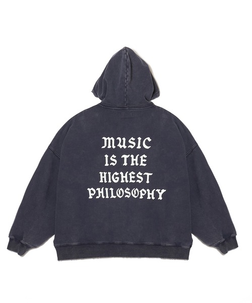 MSML（エムエスエムエル）の「GARMENT DYE WIDE ZIP HOODIE（パーカー・メンズ・ネイビー/オートミール/ブラック・M/L）」の9枚目の写真