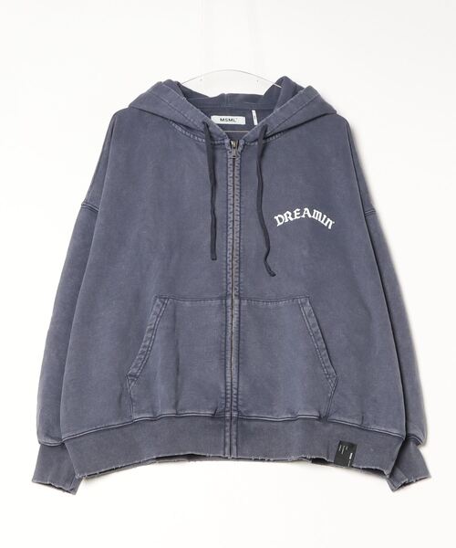 MSML（エムエスエムエル）の「GARMENT DYE WIDE ZIP HOODIE（パーカー・メンズ・ネイビー/オートミール/ブラック・M/L）」の10枚目の写真