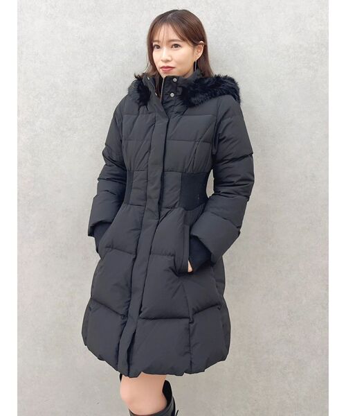 dazzlin（ダズリン）の「ウエストマークレディダウンコート（ダウンジャケット/コート・レディース・ブラック/グレー/オフホワイト・MEDIUM/SMALL）」の12枚目の写真