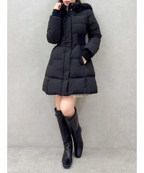 dazzlin（ダズリン）の「ウエストマークレディダウンコート（ダウンジャケット/コート・レディース・ブラック/グレー/オフホワイト・MEDIUM/SMALL）」の15枚目の写真