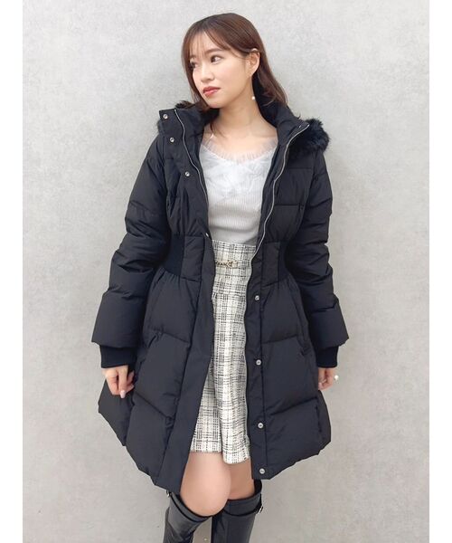 dazzlin（ダズリン）の「ウエストマークレディダウンコート（ダウンジャケット/コート・レディース・ブラック/グレー/オフホワイト・MEDIUM/SMALL）」の19枚目の写真