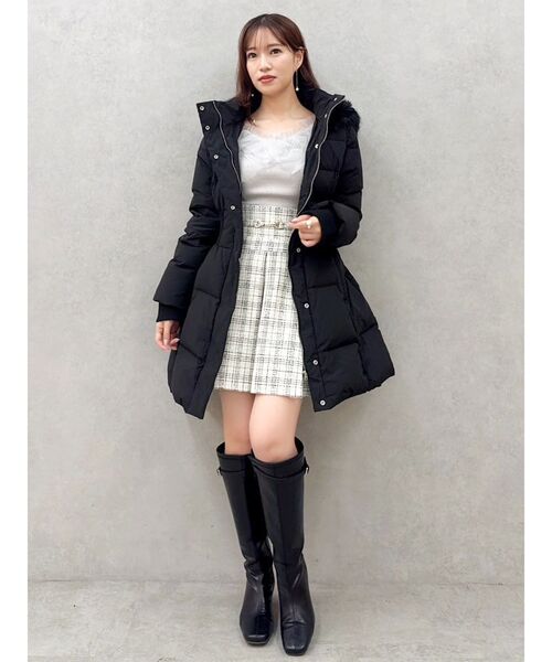 dazzlin（ダズリン）の「ウエストマークレディダウンコート（ダウンジャケット/コート・レディース・ブラック/グレー/オフホワイト・MEDIUM/SMALL）」の20枚目の写真