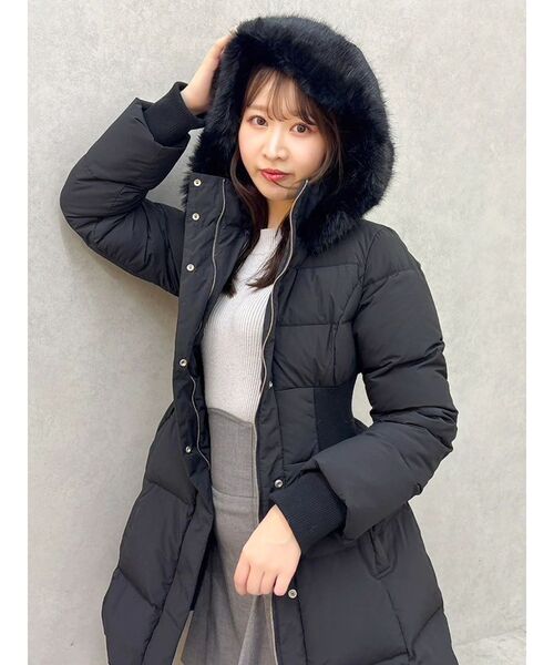 ❤️ DAMA ダウンジャケット＆ダウンスカート❣️ ウエストマークレディダウンコート（ダウンジャケット/コート