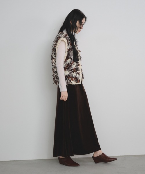 Shelly island（シェリーアイランド）の「ベロアスカート（スカート・レディース・ブラック/ブラウン・FREE）」の22枚目の写真