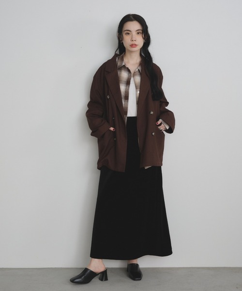 Shelly island（シェリーアイランド）の「ベロアスカート（スカート・レディース・ブラック/ブラウン・FREE）」の13枚目の写真