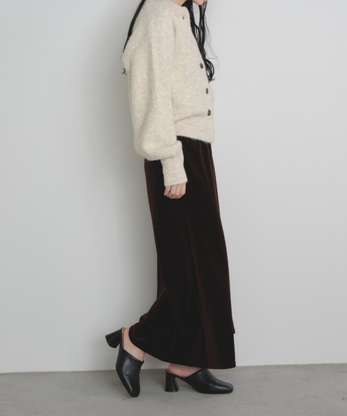 Shelly island（シェリーアイランド）の「ベロアスカート（スカート・レディース・ブラック/ブラウン・FREE）」の20枚目の写真