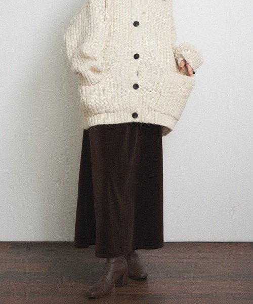 Shelly island（シェリーアイランド）の「ベロアスカート（スカート・レディース・ブラック/ブラウン・FREE）」の18枚目の写真