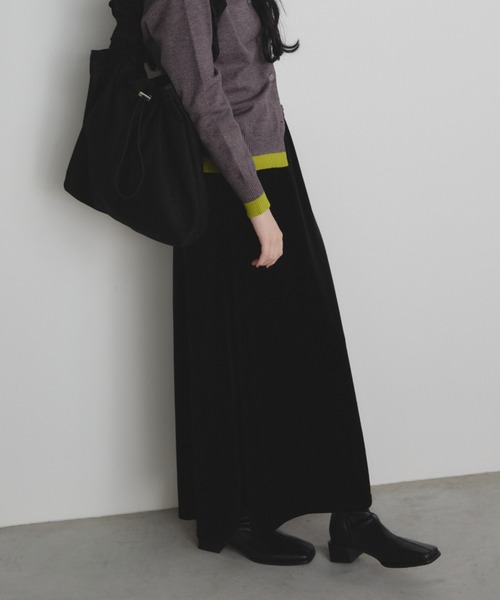 Shelly island（シェリーアイランド）の「ベロアスカート（スカート・レディース・ブラック/ブラウン・FREE）」の10枚目の写真