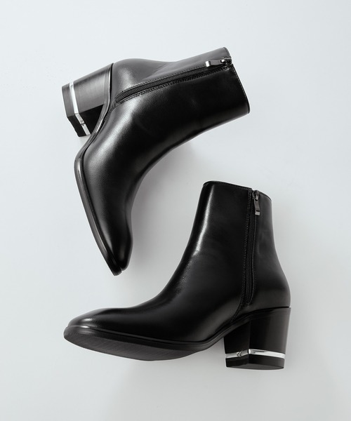 VELNUS（ベルナス）の「【VELNUS】【+7.5cm】 High sole metal design heel boots/ハイソールメタルデザイン ヒールブーツ（ブーツ・メンズ・ブラック・44/42/40）」の13枚目の写真