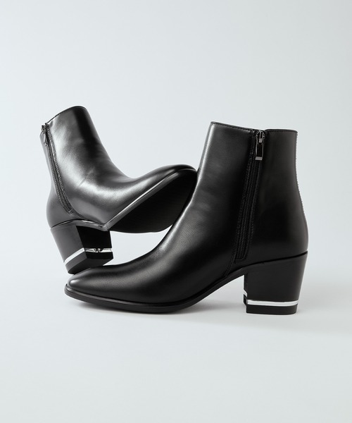 VELNUS（ベルナス）の「【VELNUS】【+7.5cm】 High sole metal design heel boots/ハイソールメタルデザイン ヒールブーツ（ブーツ・メンズ・ブラック・44/42/40）」の12枚目の写真