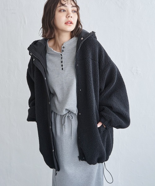 セール】ボアビッグフードブルゾン（ブルゾン）｜notch.（ノッチ）の