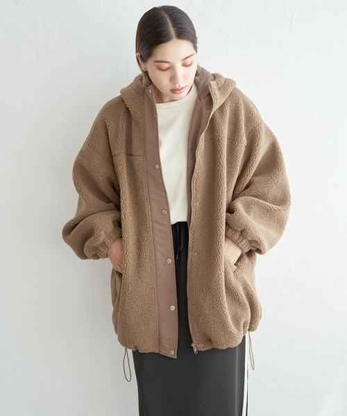 セール】ボアビッグフードブルゾン（ブルゾン）｜notch.（ノッチ）の