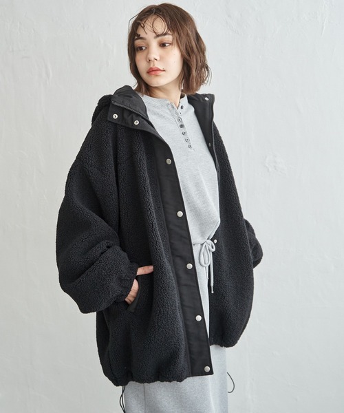 セール】ボアビッグフードブルゾン（ブルゾン）｜notch.（ノッチ）の