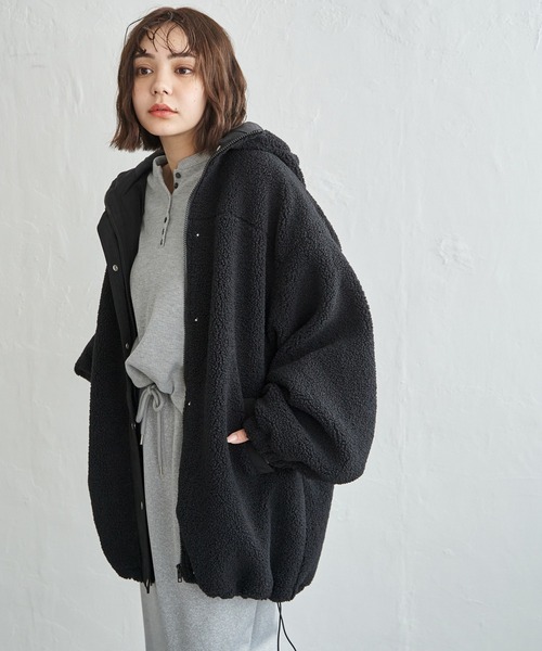 セール】ボアビッグフードブルゾン（ブルゾン）｜notch.（ノッチ）の