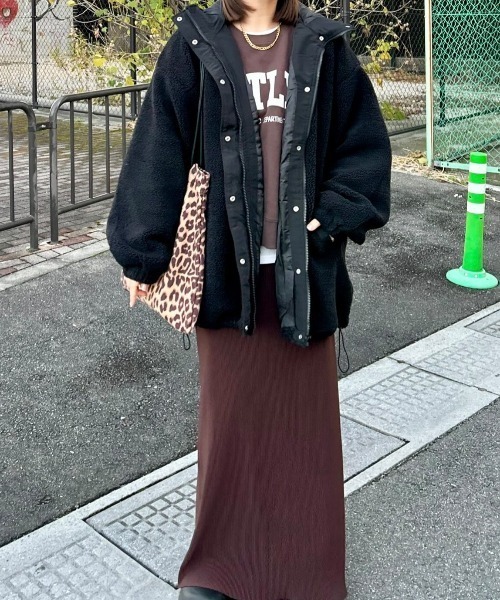 セール】ボアビッグフードブルゾン（ブルゾン）｜notch.（ノッチ）の