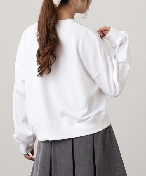 FILA(フィラ)の「FILA CREW SWEAT フィラ クルーネック プリント 長袖トレーナー スウェット(スウェット・レディース・ネイビー/パープル/ホワイト・L/XL/M)」の6枚目の写真
