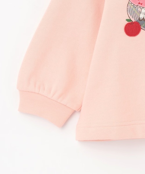 セール】mimiちゃん&ハートアップリケ 裏毛トレーナー（スウェット