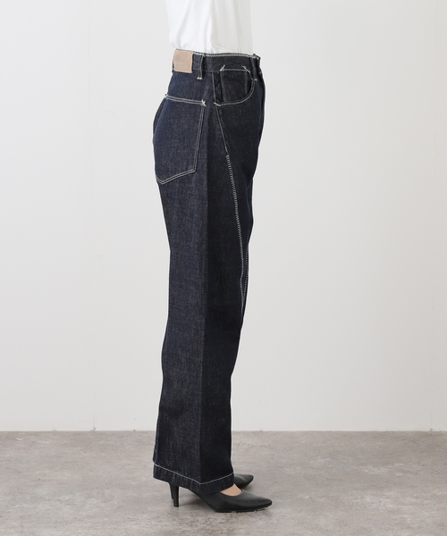 KURO(クロ)の「KURO THREE DIMENSIONAL CUTTING DENIM LAD 964228(デニムパンツ・レディース・ネイビー・28/27/26)」の9枚目の写真