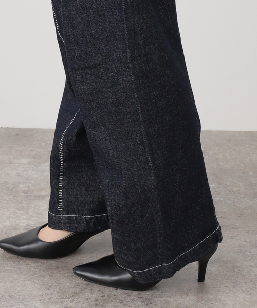 KURO(クロ)の「KURO THREE DIMENSIONAL CUTTING DENIM LAD 964228(デニムパンツ・レディース・ネイビー・28/27/26)」の12枚目の写真