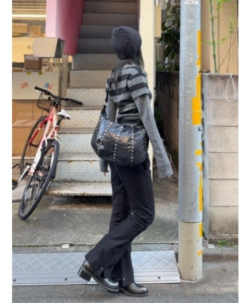 LAGUA GEM（ラグアジェム）の「LINE METAL バッグ（ショルダーバッグ・レディース・ブラック/ブラウン・FREE）」の21枚目の写真