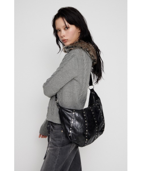 LAGUA GEM（ラグアジェム）の「LINE METAL バッグ（ショルダーバッグ・レディース・ブラック/ブラウン・FREE）」の19枚目の写真