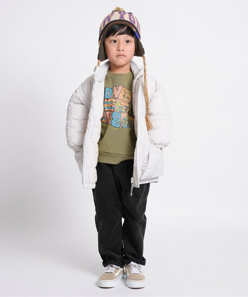 F.O.KIDS（エフオーキッズ）の「【ジュニア対応】カラバリグラフィックトレーナー（スウェット・キッズ・ブラウン/レインボー/レッド/ネイビー/パープル/イエロー/オフホワイト/ターコイズブルー/ブラック/カーキ・80/90/100/110/120/130/140）」の12枚目の写真