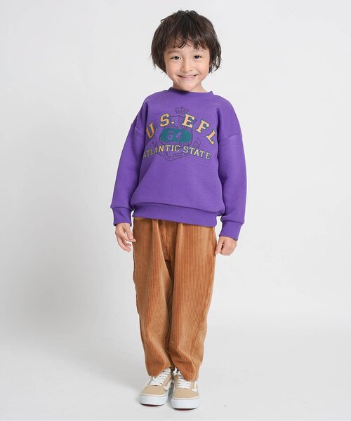 F.O.KIDS（エフオーキッズ）の「【ジュニア対応】カラバリグラフィックトレーナー（スウェット・キッズ・ブラウン/レインボー/レッド/ネイビー/パープル/イエロー/オフホワイト/ターコイズブルー/ブラック/カーキ・80/90/100/110/120/130/140）」の20枚目の写真